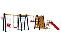 10-30795-Kaydıraklı Tırmanmalı Salıncak Seti